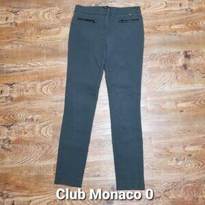 Club Monaco Pants Skinny 0 Grey Contemporary Office